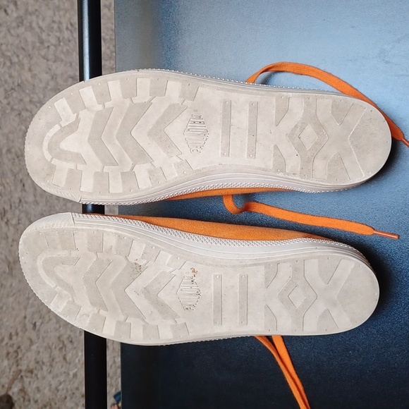 Orange Palladium canvas sneakers - Picture 3 of 5